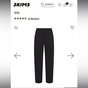 SKIMS Fleece lounge straight pants